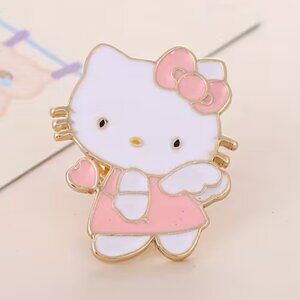 HELLO KITTY “Kiss Me Cupid” Enamel Lapel‎ Pin Brooch (BRAND-NEW & SUPER CUTE!)